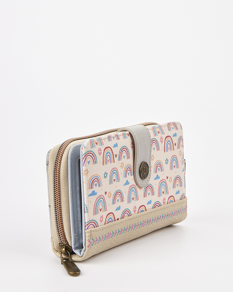 Sweet Candy Γυναικείο Πορτοφόλι με Ρετρό Αισθητική & Φερμουάρ – Vintage Story