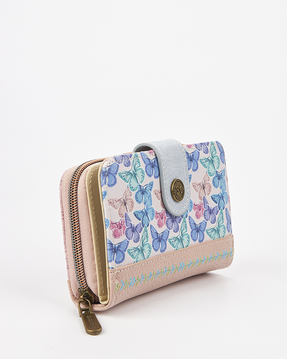 Sweet Candy Γυναικείο Πορτοφόλι με Ρετρό Καθρέφτη & Ρομαντισμό – Mirror Bloom