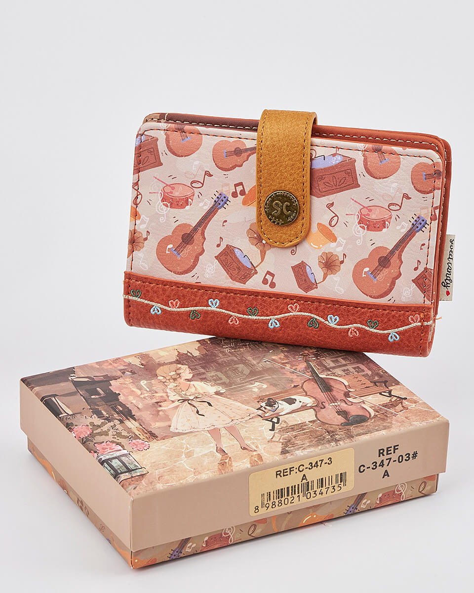 Γυναικείο Πορτοφόλι Sweet Candy με Ρομαντικό Μοτίβο