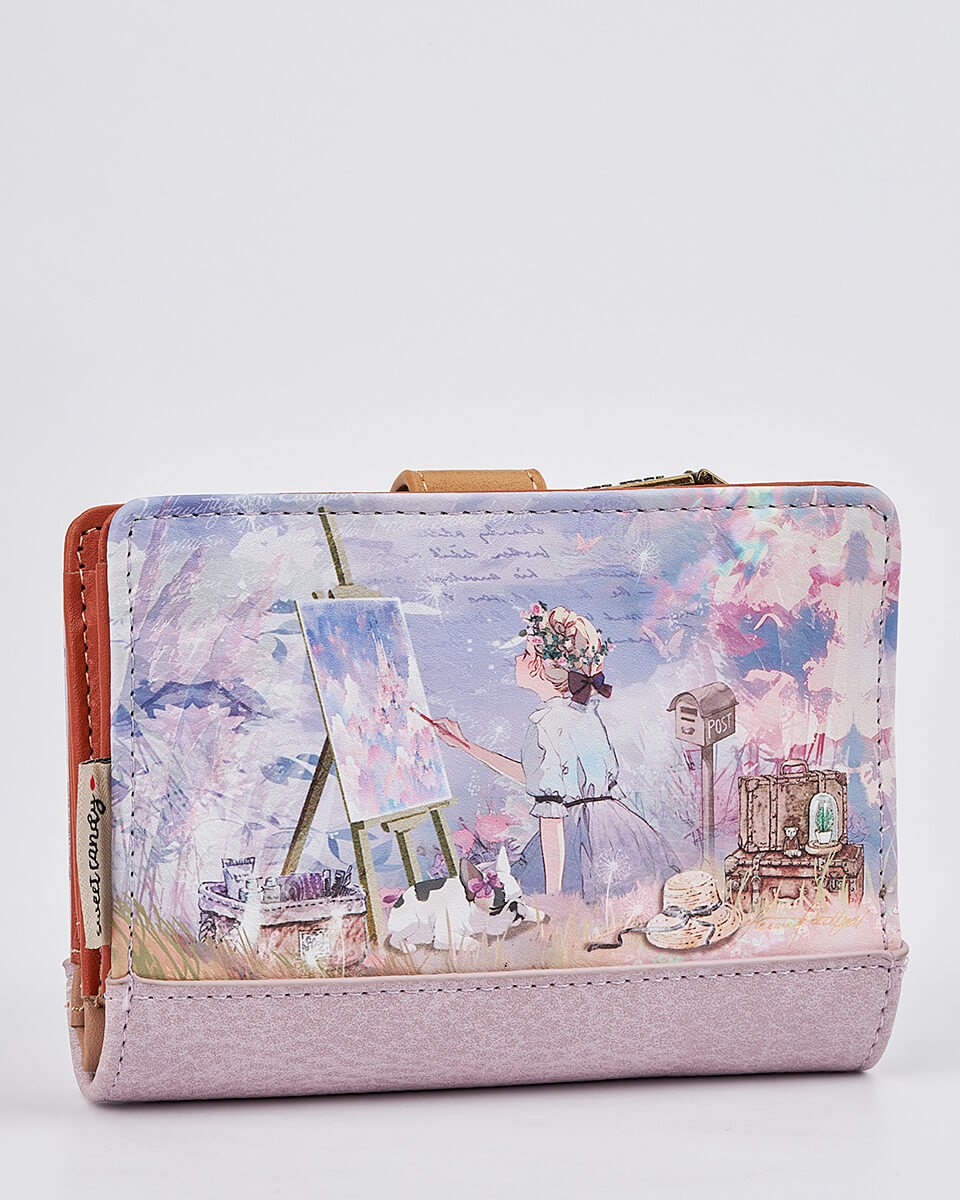 Γυναικείο Πορτοφόλι Sweet Candy με Ρομαντικό Μοτίβο