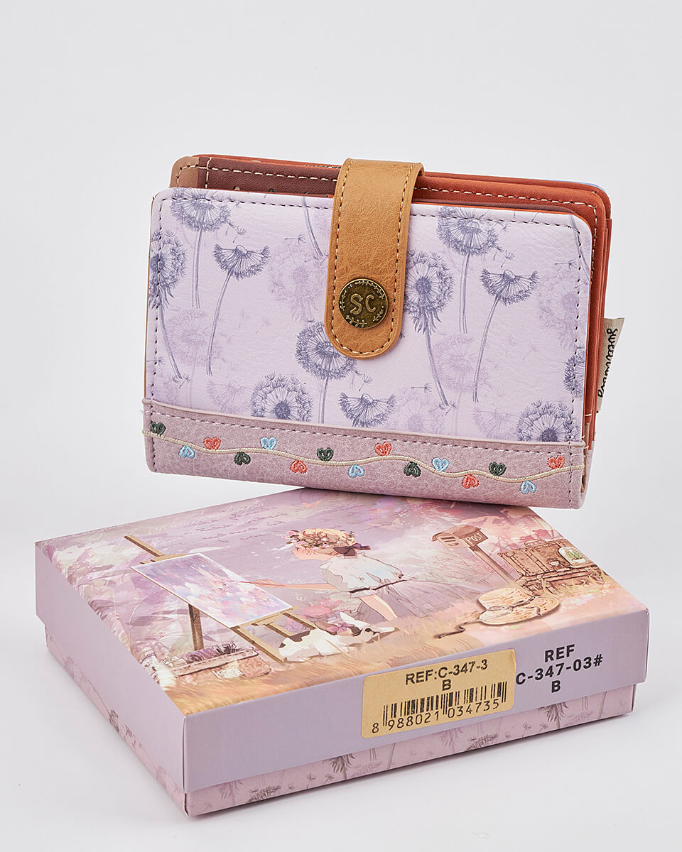 Γυναικείο Πορτοφόλι Sweet Candy με Ρομαντικό Μοτίβο