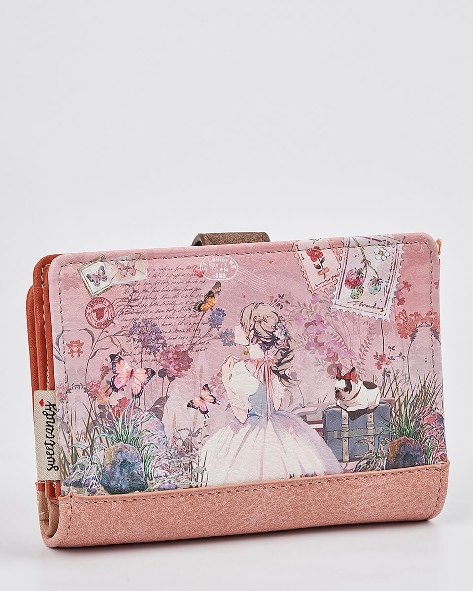 Γυναικείο Πορτοφόλι Sweet Candy με Ρομαντικό Μοτίβο