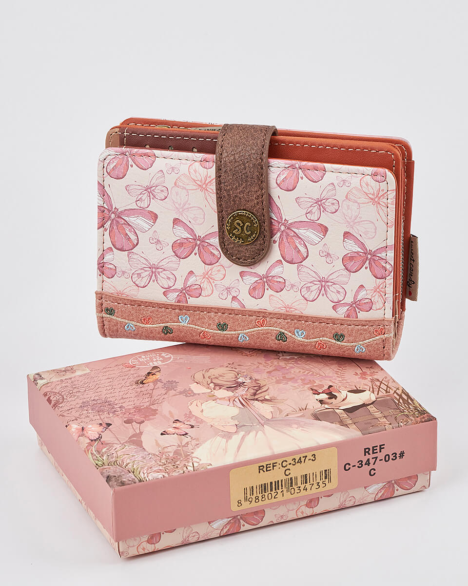Γυναικείο Πορτοφόλι Sweet Candy με Ρομαντικό Μοτίβο