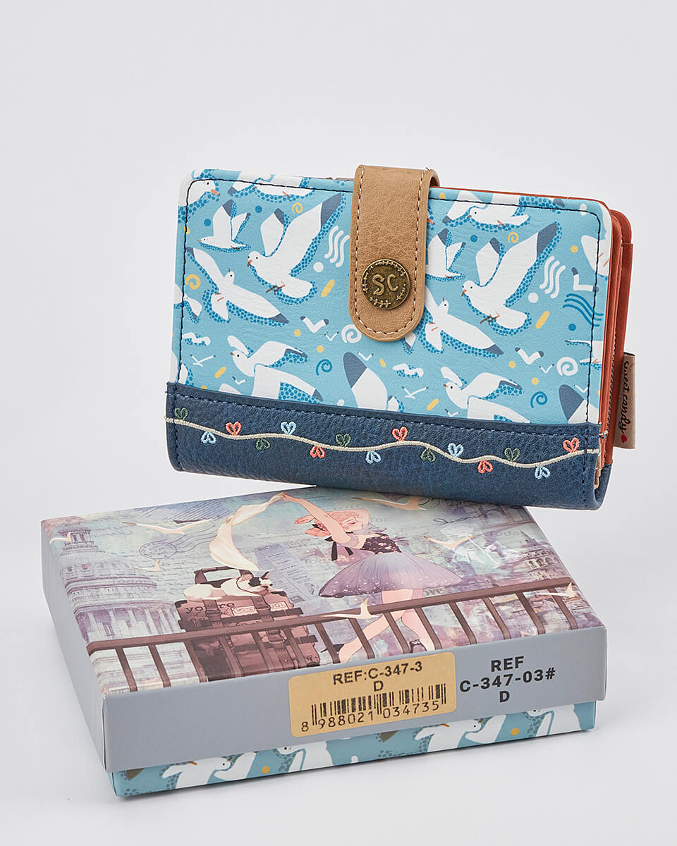 Γυναικείο Πορτοφόλι Sweet Candy με Ρομαντικό Μοτίβο