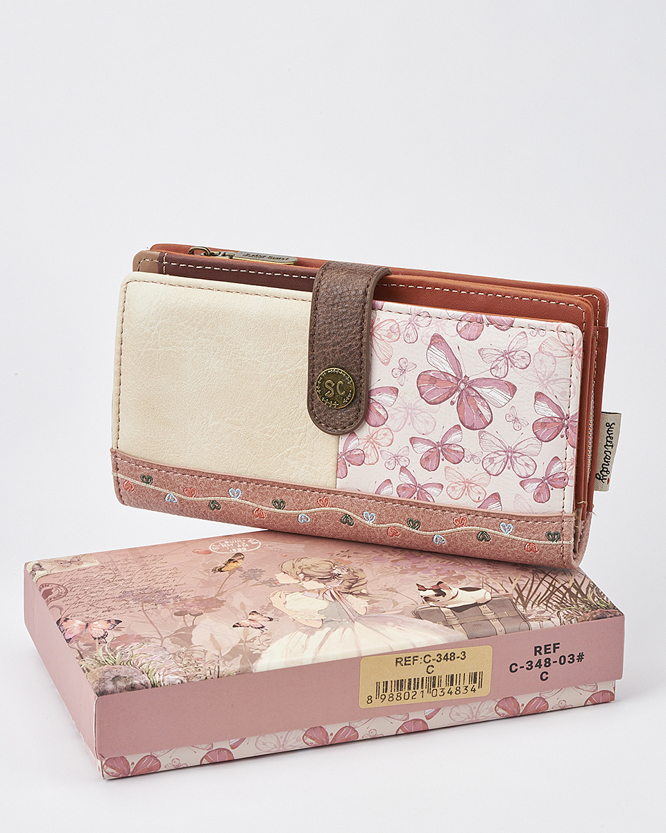 Γυναικείο Πορτοφόλι Sweet Candy με Ρομαντικό Μοτίβο