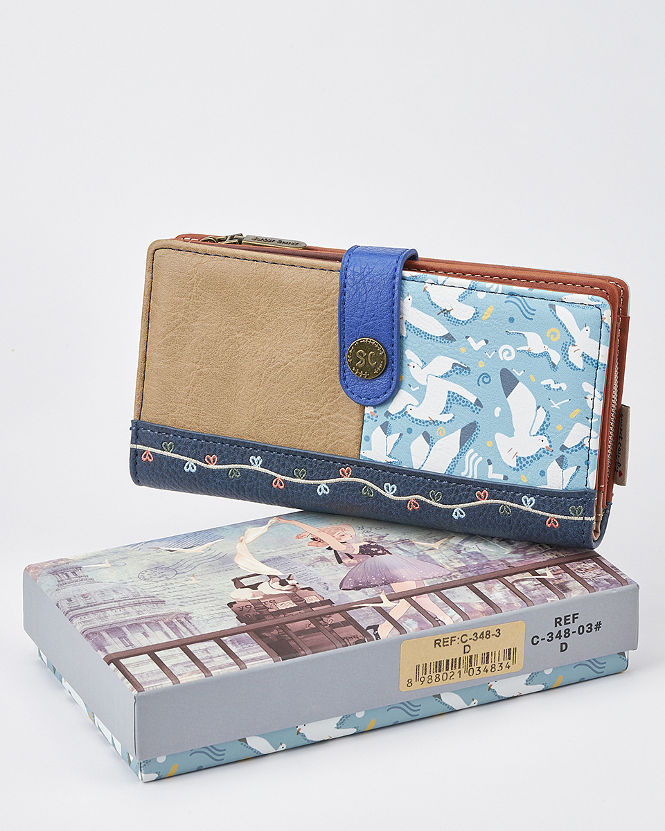 Γυναικείο Πορτοφόλι Sweet Candy με Ρομαντικό Μοτίβο