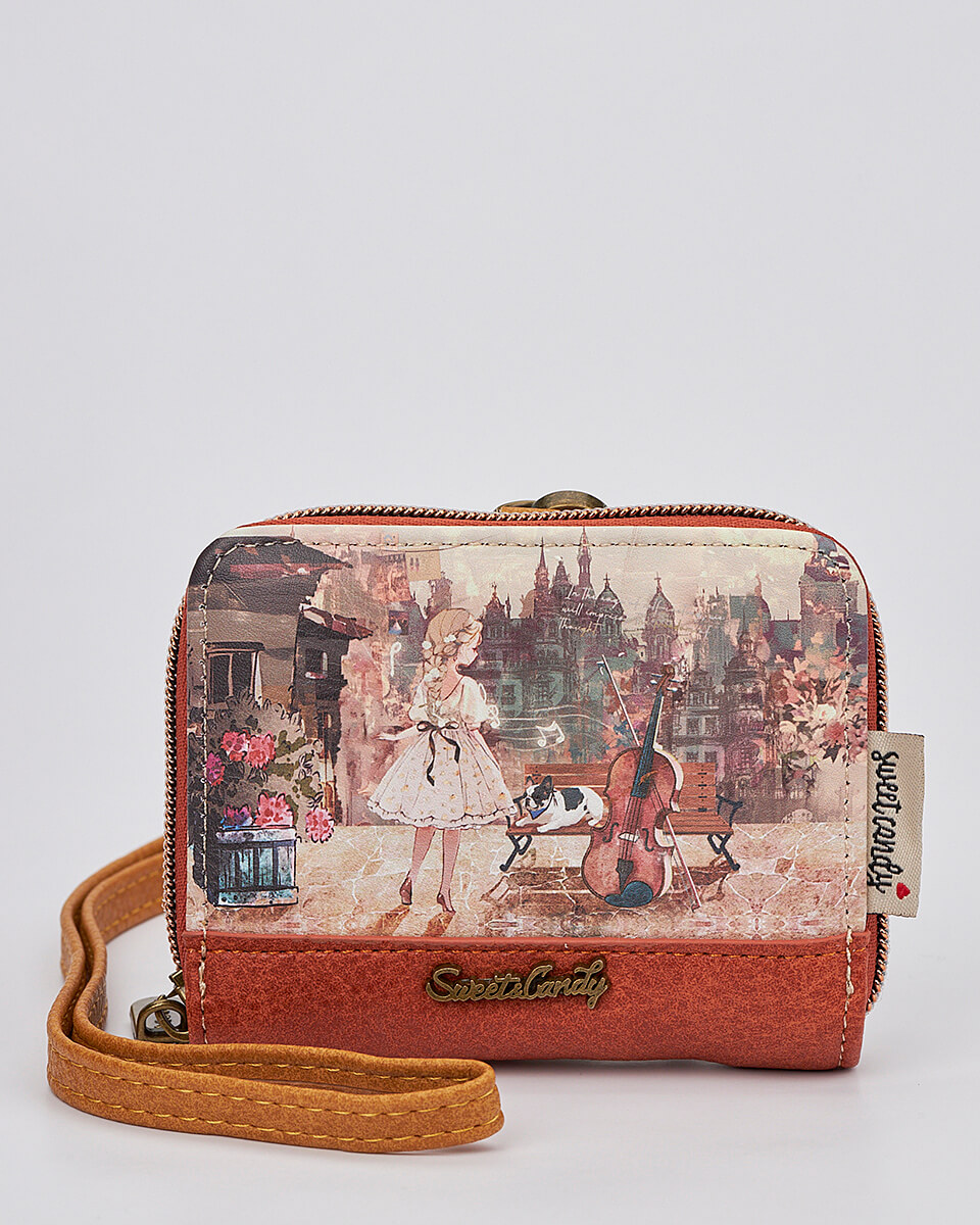 Γυναικείο Πορτοφόλι Sweet Candy με Ρομαντικό Μοτίβο