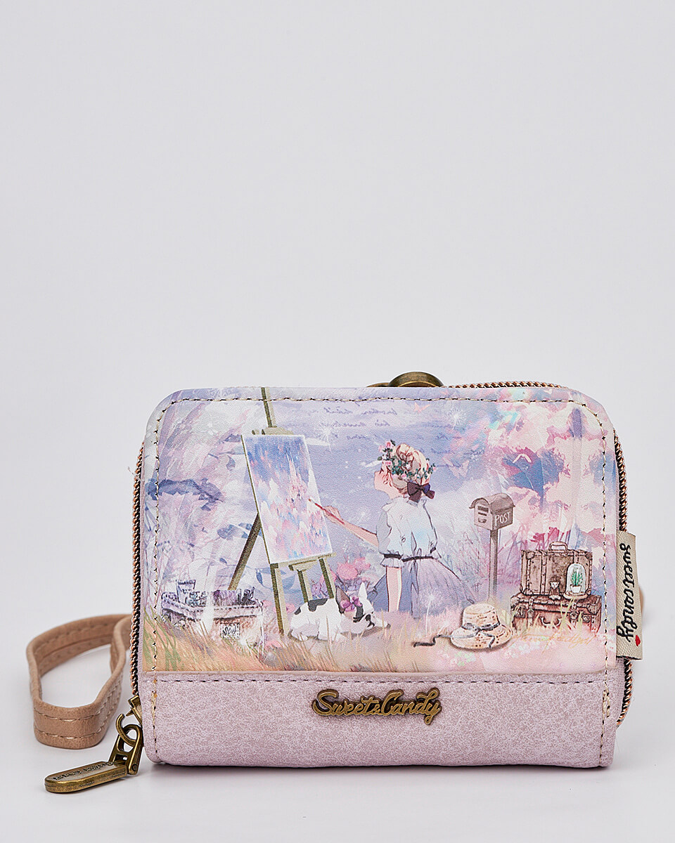 Γυναικείο Πορτοφόλι Sweet Candy με Ρομαντικό Μοτίβο