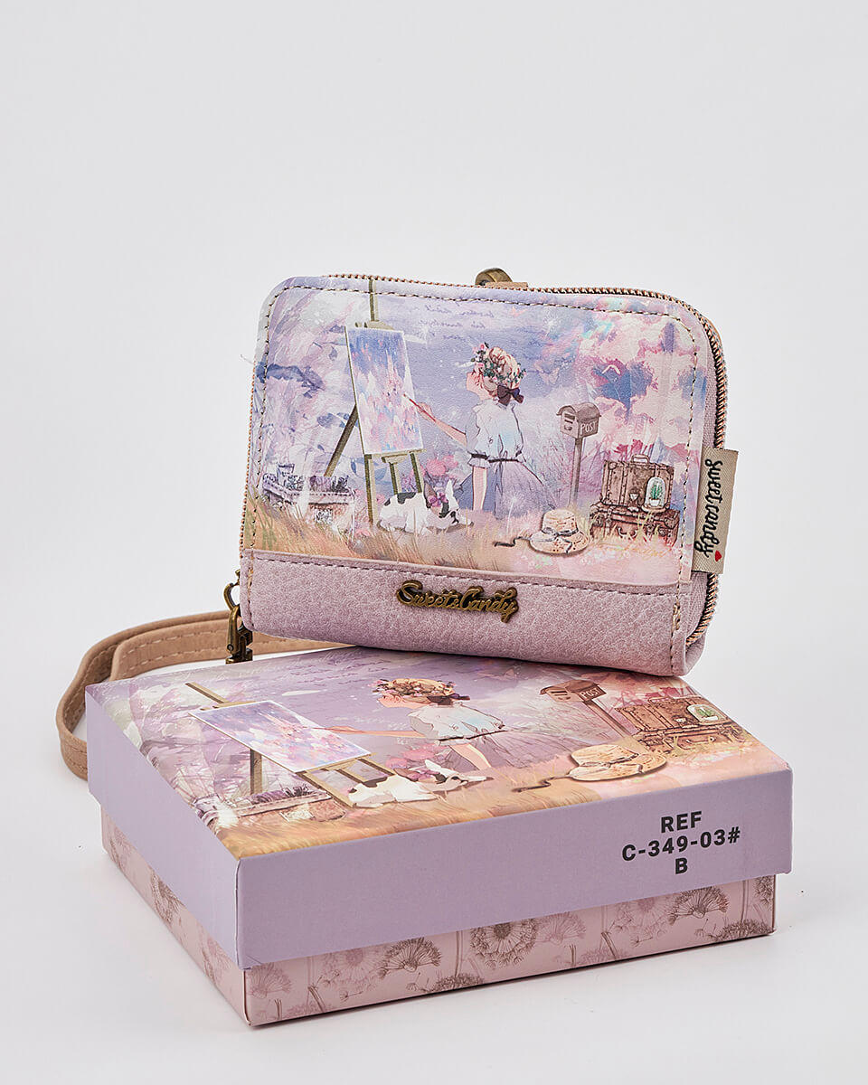 Γυναικείο Πορτοφόλι Sweet Candy με Ρομαντικό Μοτίβο