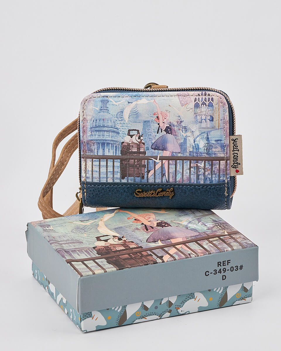 Γυναικείο Πορτοφόλι Sweet Candy με Ρομαντικό Μοτίβο