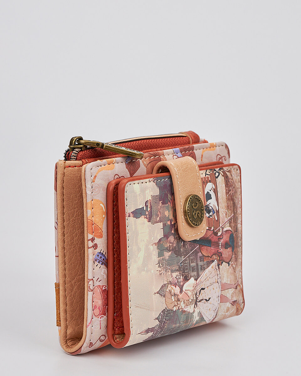Γυναικείο Πορτοφόλι Sweet Candy με Ρομαντικό Μοτίβο