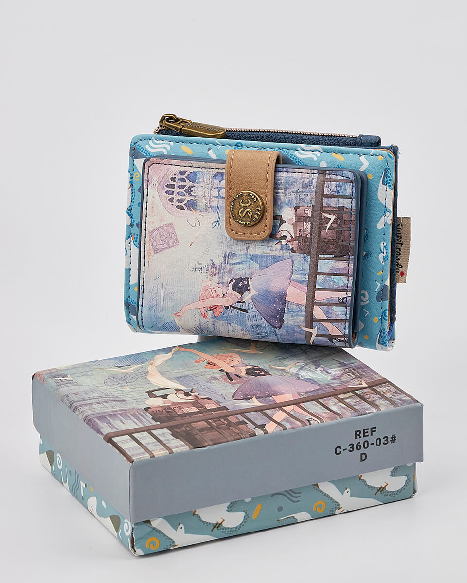 Γυναικείο Πορτοφόλι Sweet Candy με Ρομαντικό Μοτίβο