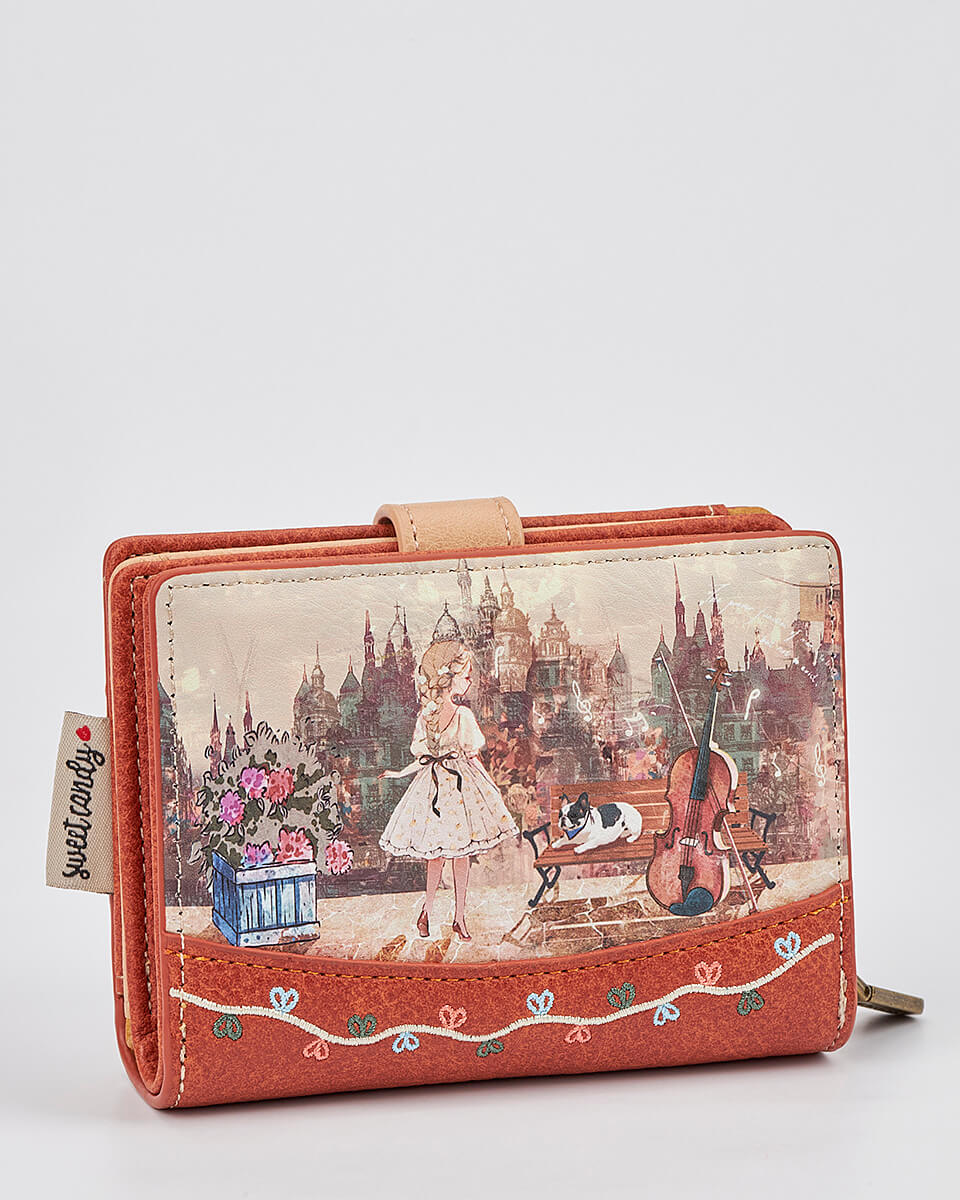 Γυναικείο Πορτοφόλι Sweet Candy με Ρομαντικό Μοτίβο