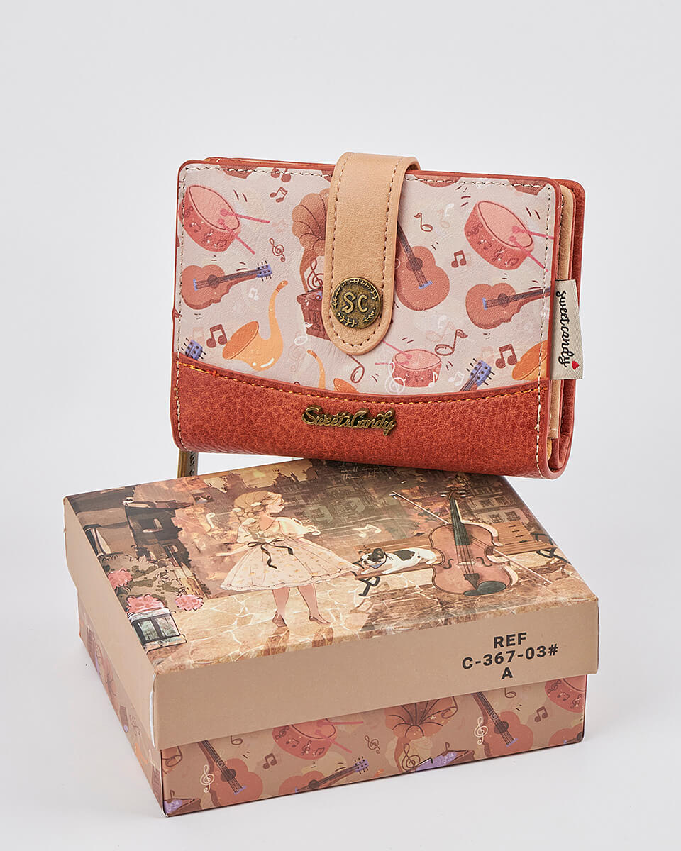 Γυναικείο Πορτοφόλι Sweet Candy με Ρομαντικό Μοτίβο