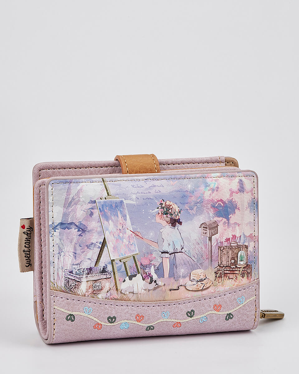 Γυναικείο Πορτοφόλι Sweet Candy με Ρομαντικό Μοτίβο