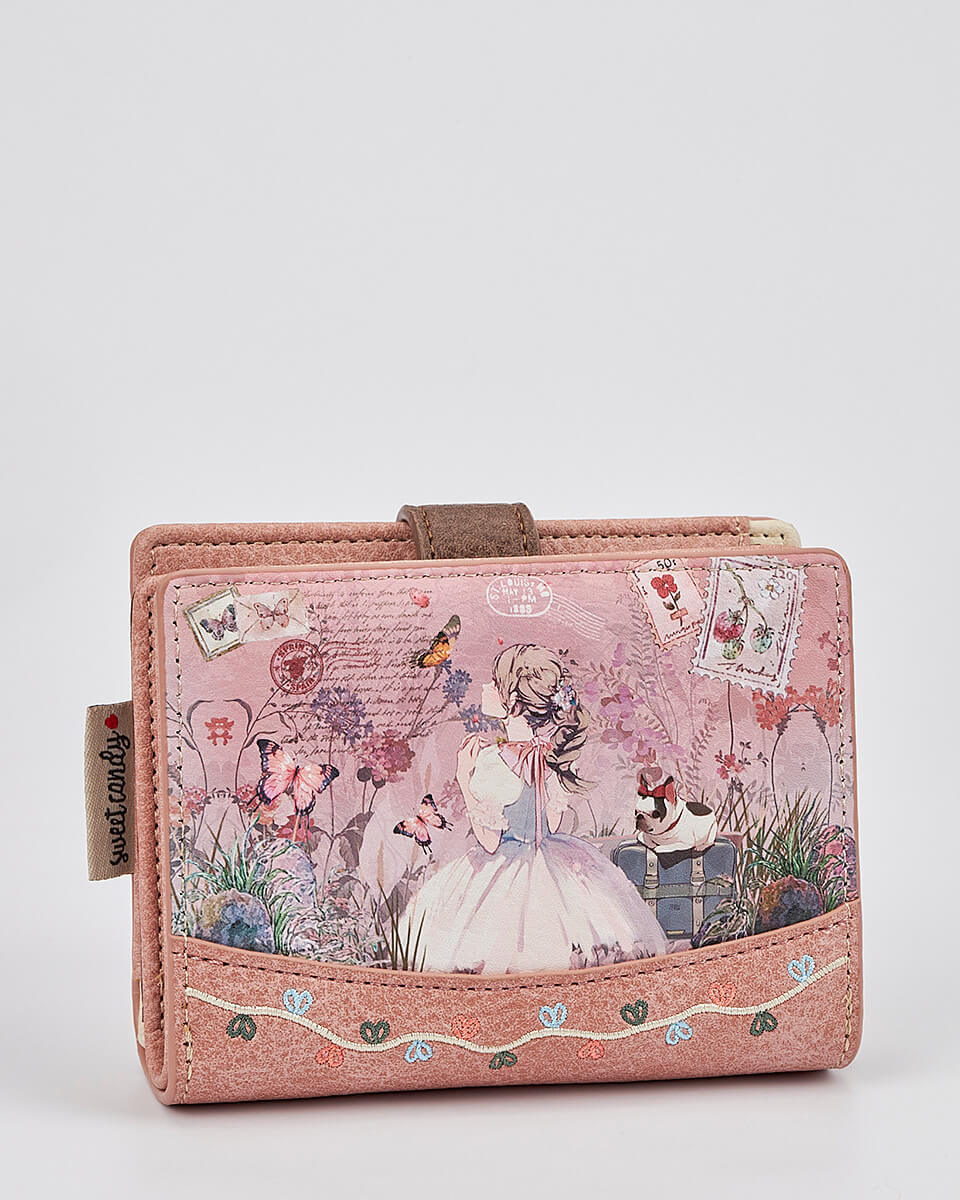Γυναικείο Πορτοφόλι Sweet Candy με Ρομαντικό Μοτίβο