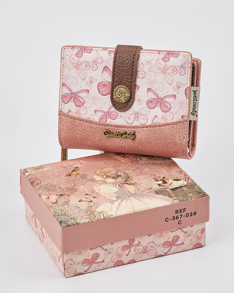 Γυναικείο Πορτοφόλι Sweet Candy με Ρομαντικό Μοτίβο