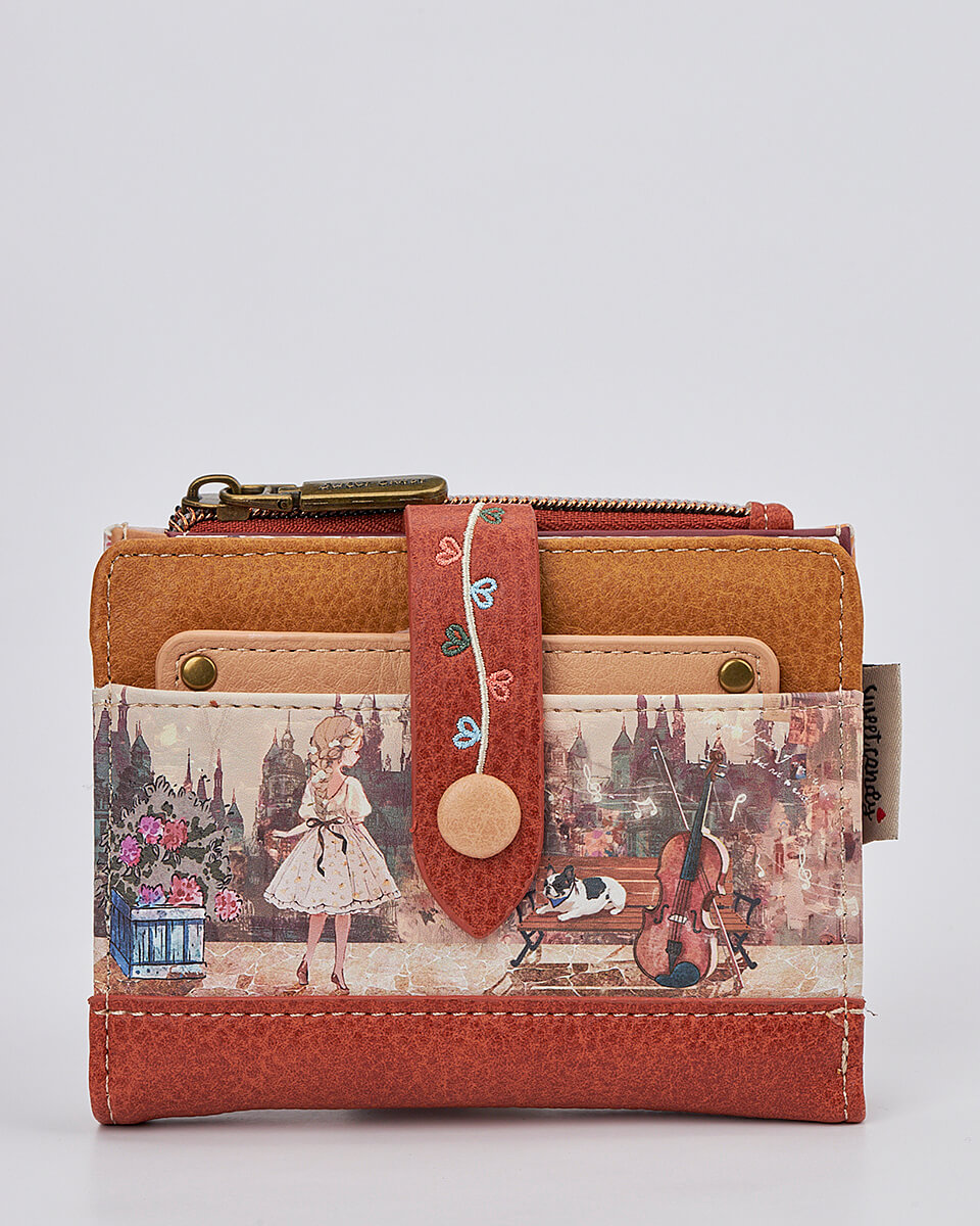 Γυναικείο Πορτοφόλι Sweet Candy με Ρομαντικό Μοτίβο