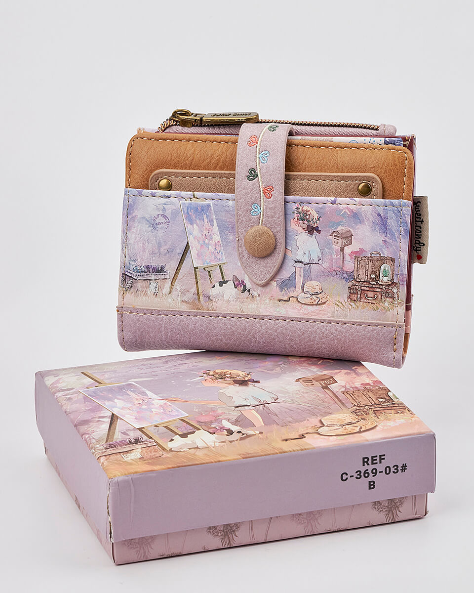 Γυναικείο Πορτοφόλι Sweet Candy με Ρομαντικό Μοτίβο