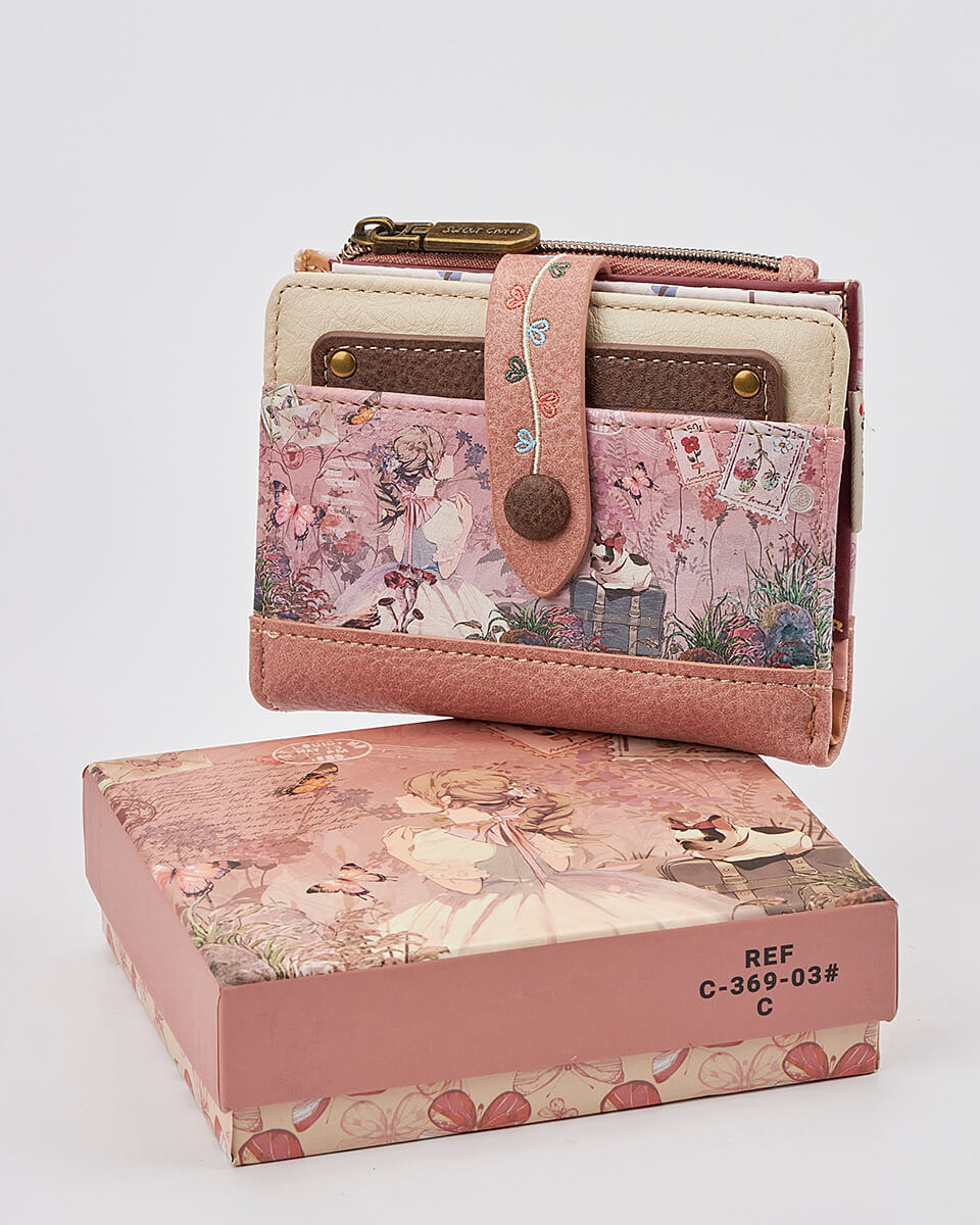 Γυναικείο Πορτοφόλι Sweet Candy με Ρομαντικό Μοτίβο