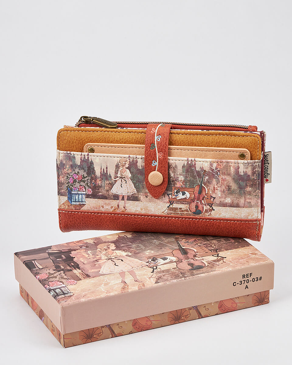 Γυναικείο Πορτοφόλι Sweet Candy με Ρομαντικό Μοτίβο