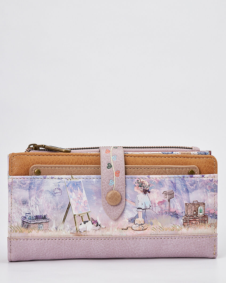Γυναικείο Πορτοφόλι Sweet Candy με Ρομαντικό Μοτίβο