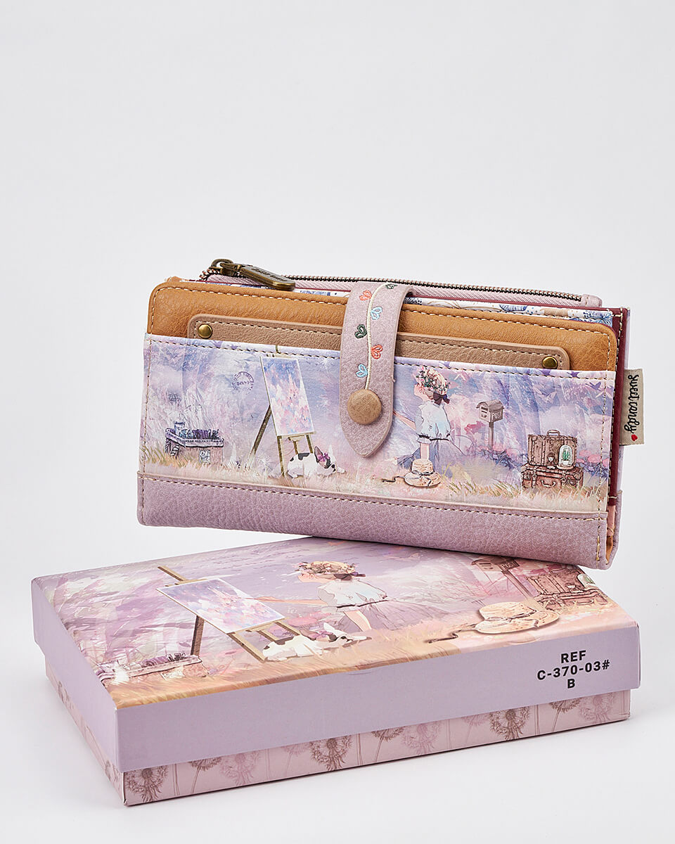 Γυναικείο Πορτοφόλι Sweet Candy με Ρομαντικό Μοτίβο