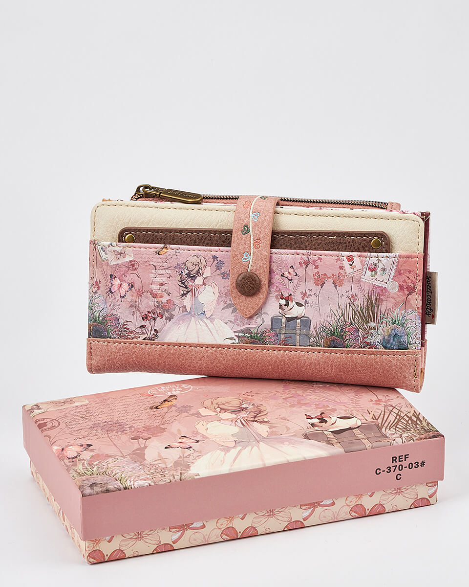 Γυναικείο Πορτοφόλι Sweet Candy με Ρομαντικό Μοτίβο