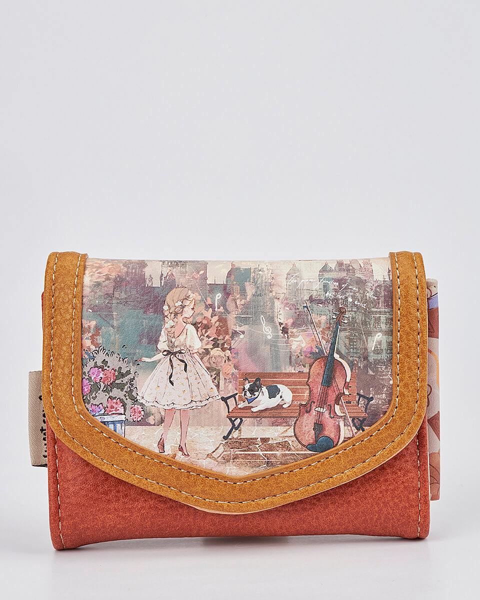 Γυναικείο Πορτοφόλι Sweet Candy με Ρομαντικό Μοτίβο