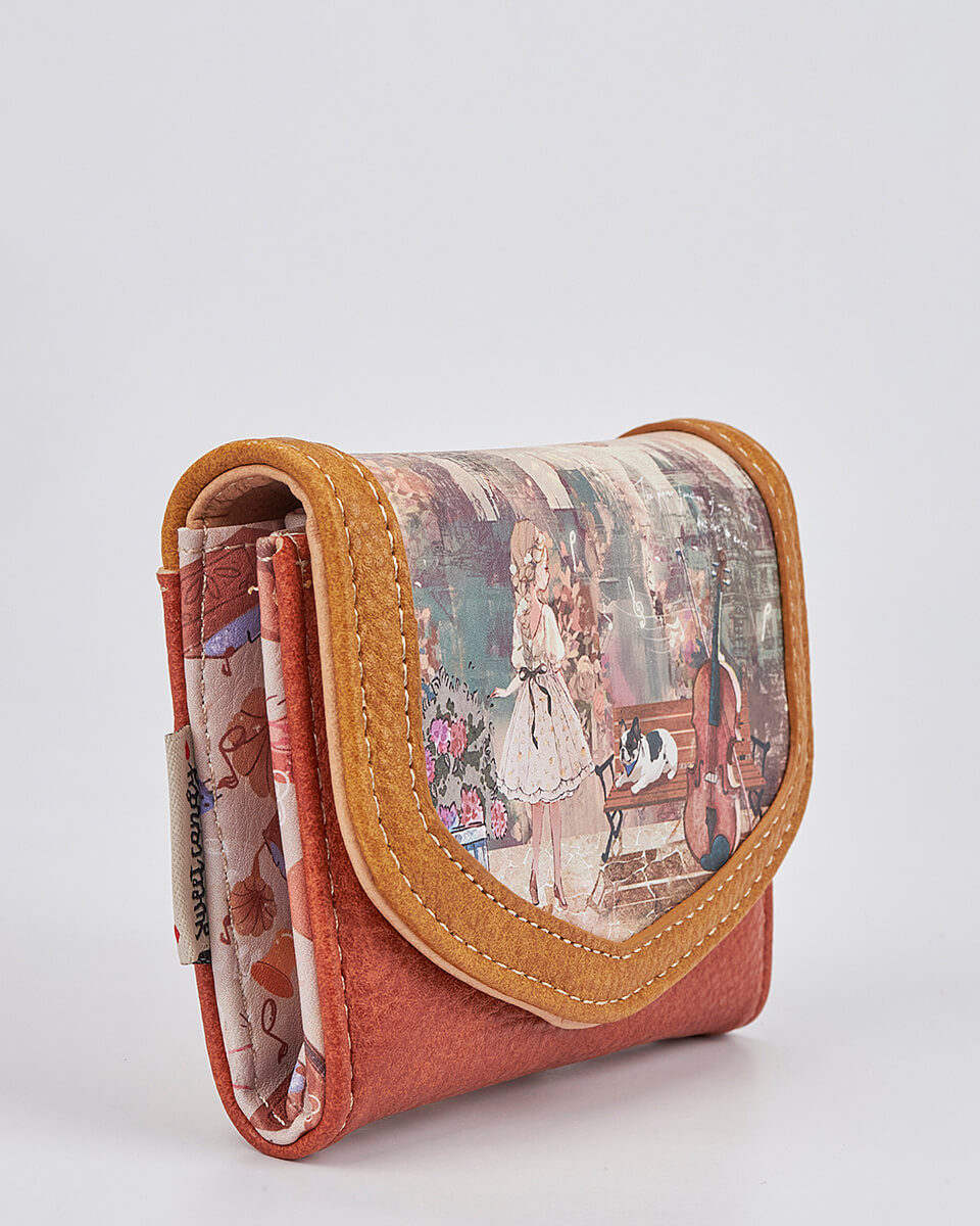Γυναικείο Πορτοφόλι Sweet Candy με Ρομαντικό Μοτίβο