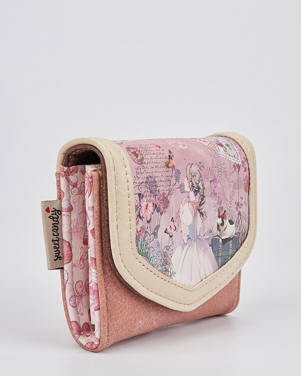 Γυναικείο Πορτοφόλι Sweet Candy με Ρομαντικό Μοτίβο