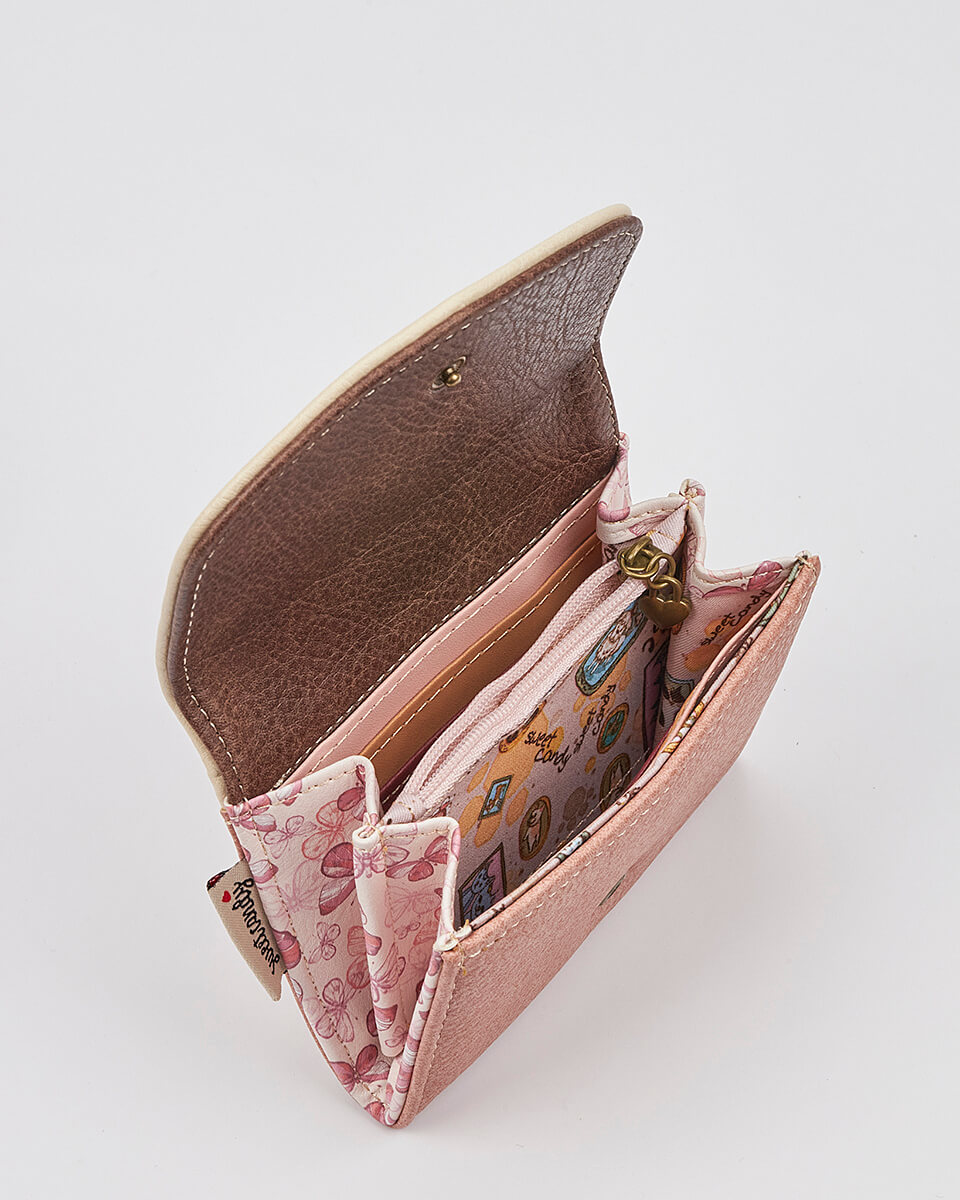 Γυναικείο Πορτοφόλι Sweet Candy με Ρομαντικό Μοτίβο