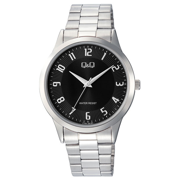 Q&Q Ρολόι με  μεταλλικό μπρασελέ C10A-061PY