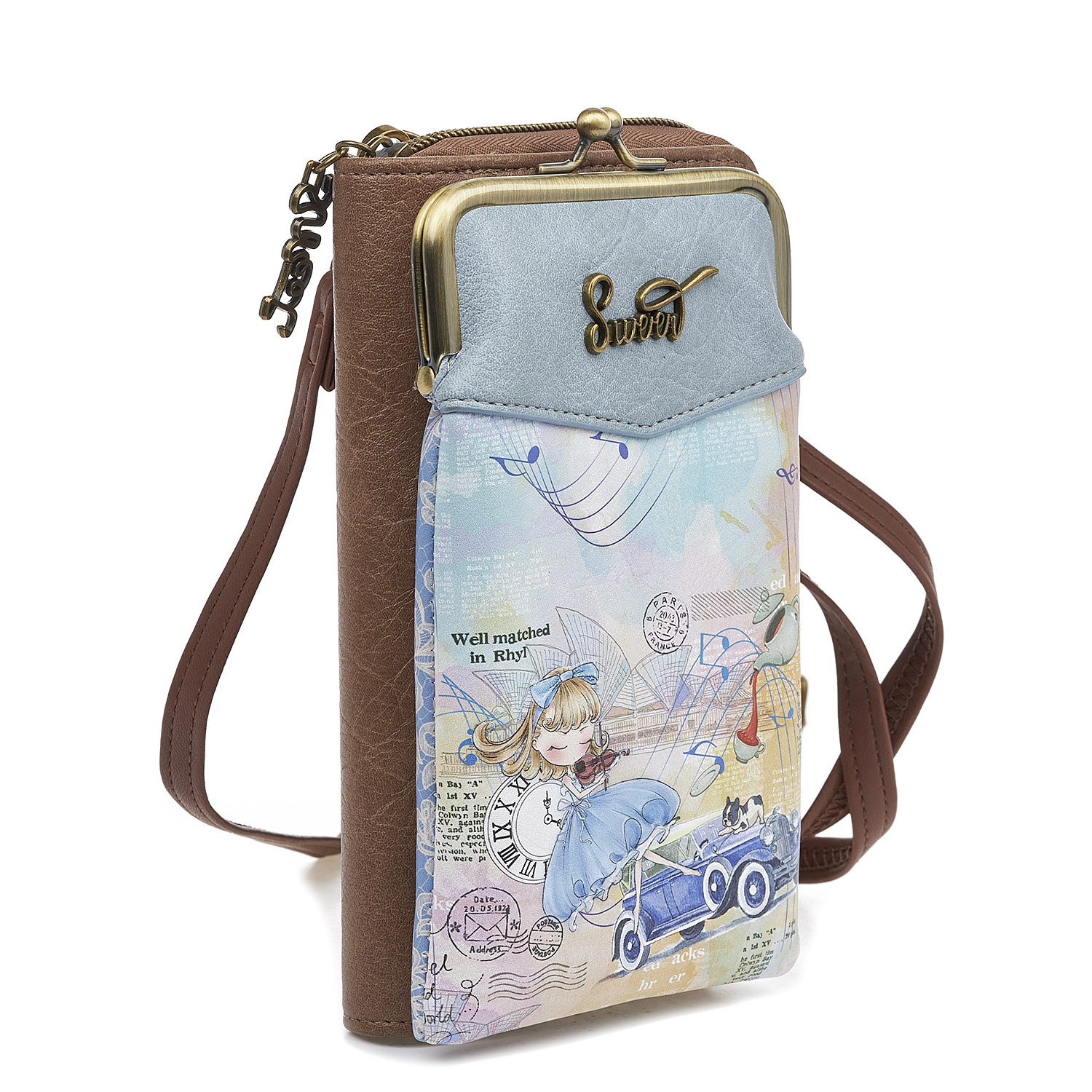 Γυναικείο Τσαντάκι Πορτοφόλι Sweet Candy CGC230-4 Car