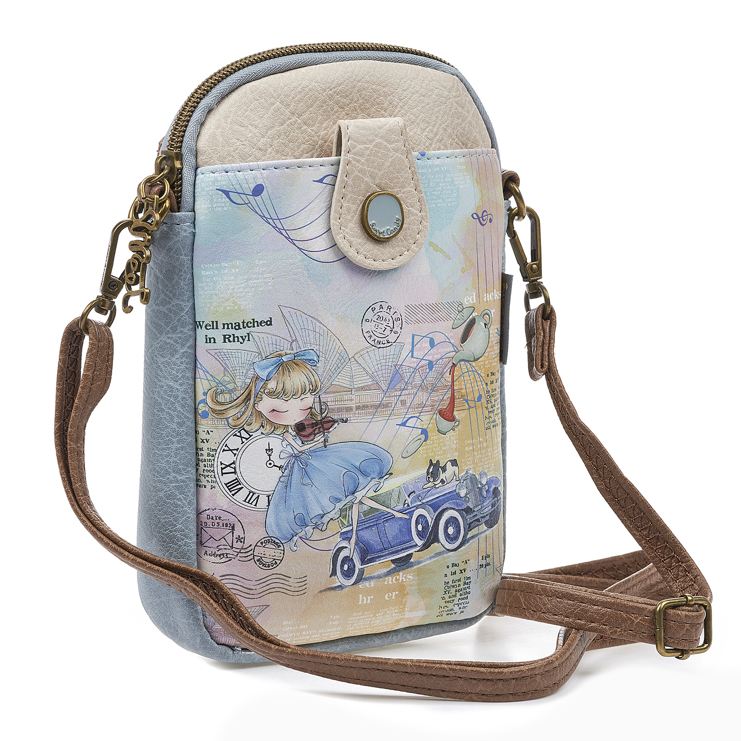 Γυναικείο Τσαντάκι Πορτοφόλι Θήκη κινητού Sweet Candy CGC232-3 Car Γυναικείο Τσαντάκι Πορτοφόλι Θήκη κινητού Sweet Candy CGC232-3 Car