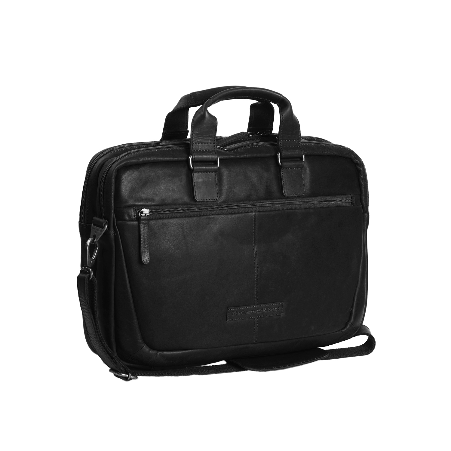 Chesterfield Leather Laptop Bag Seth Black Chesterfield Leather Laptop Bag Seth Black