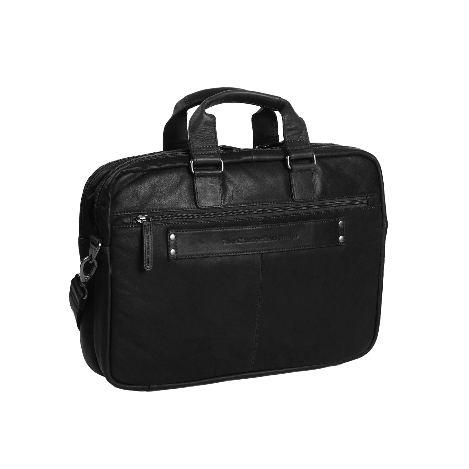 Chesterfield Leather Laptop Bag Seth Black