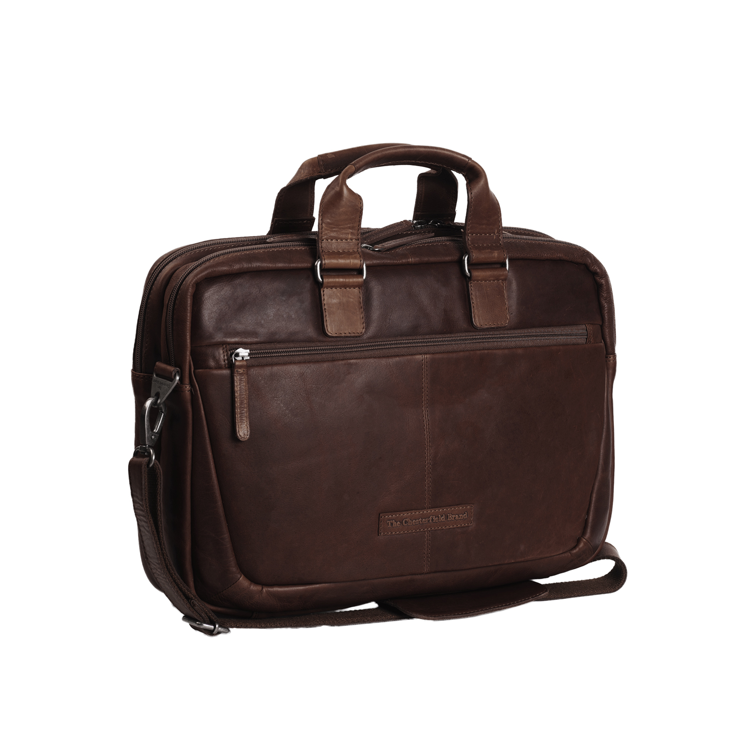 Chesterfield Leather Laptop Bag Seth Καφέ Chesterfield Leather Laptop Bag Seth Καφέ
