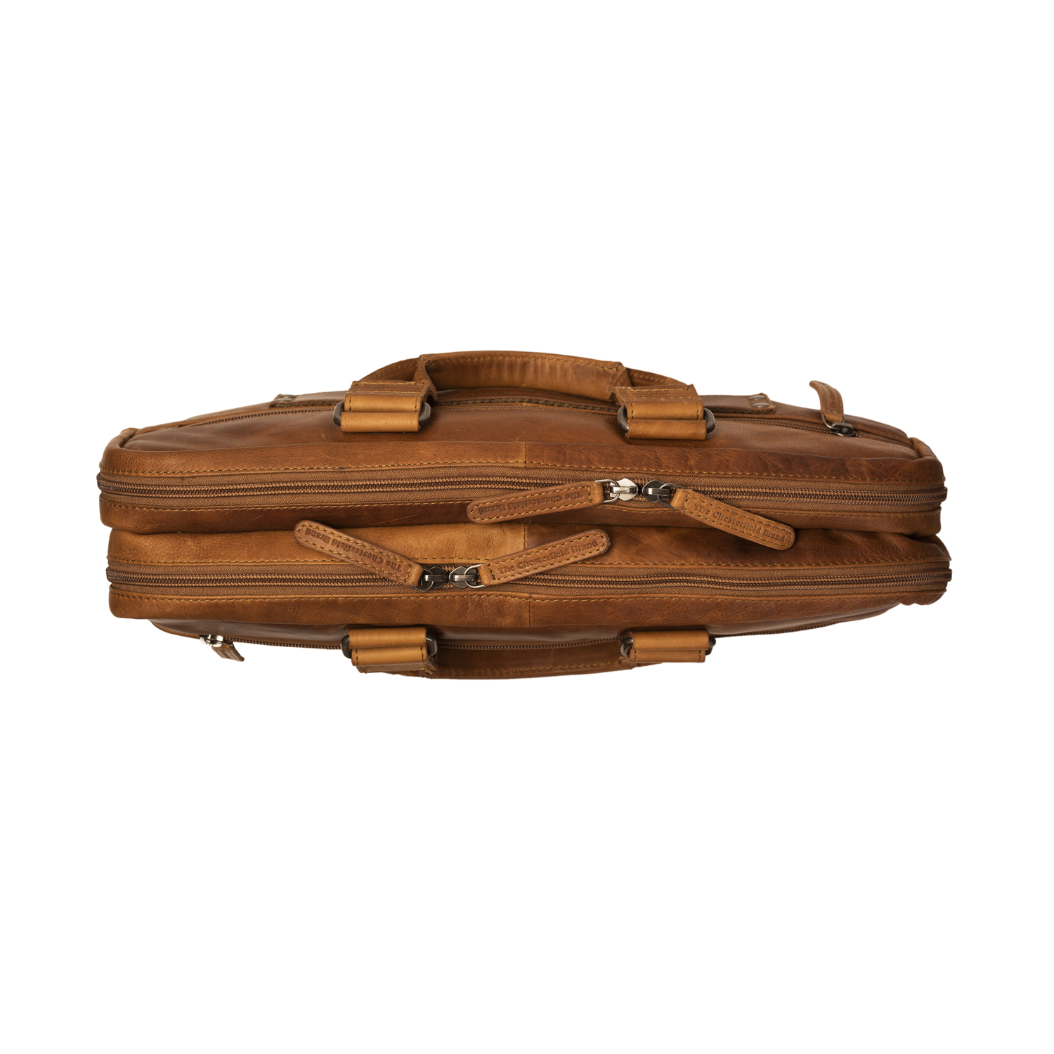 Chesterfield Leather Laptop Bag Seth Cognac