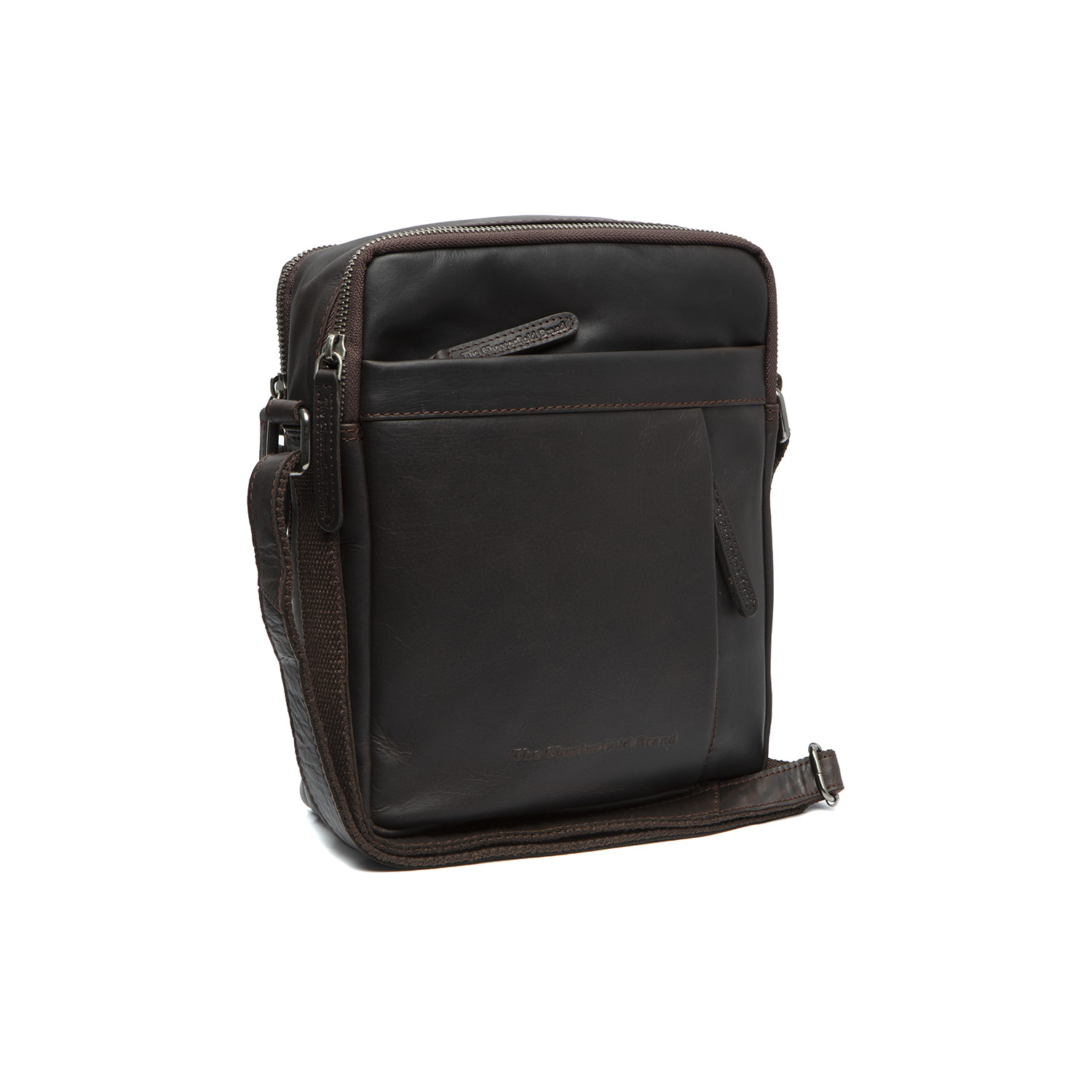 Chesterfield Leather Shoulder Bag Alva Brown