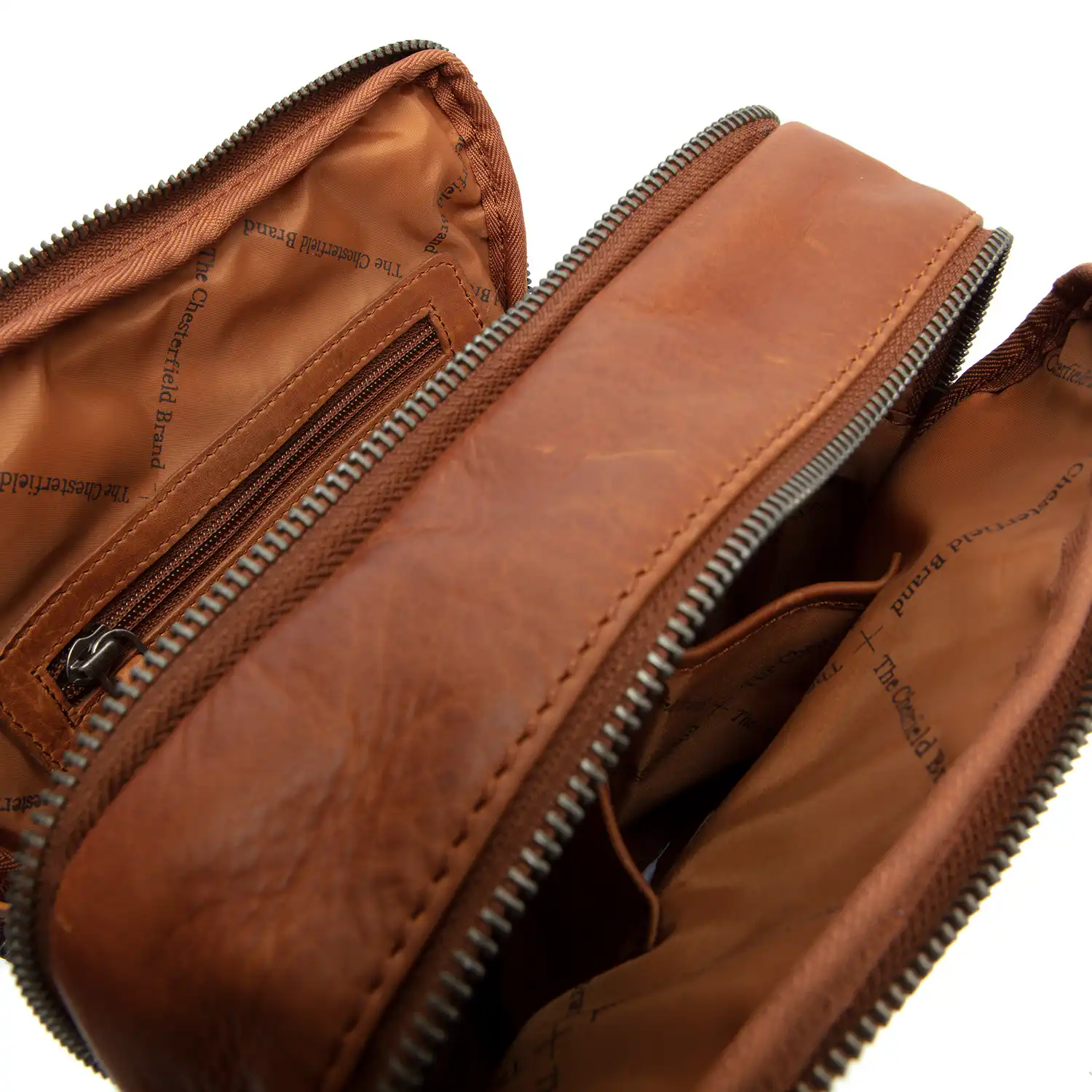 Chesterfield Leather Shoulder Bag Alva Ταμπά