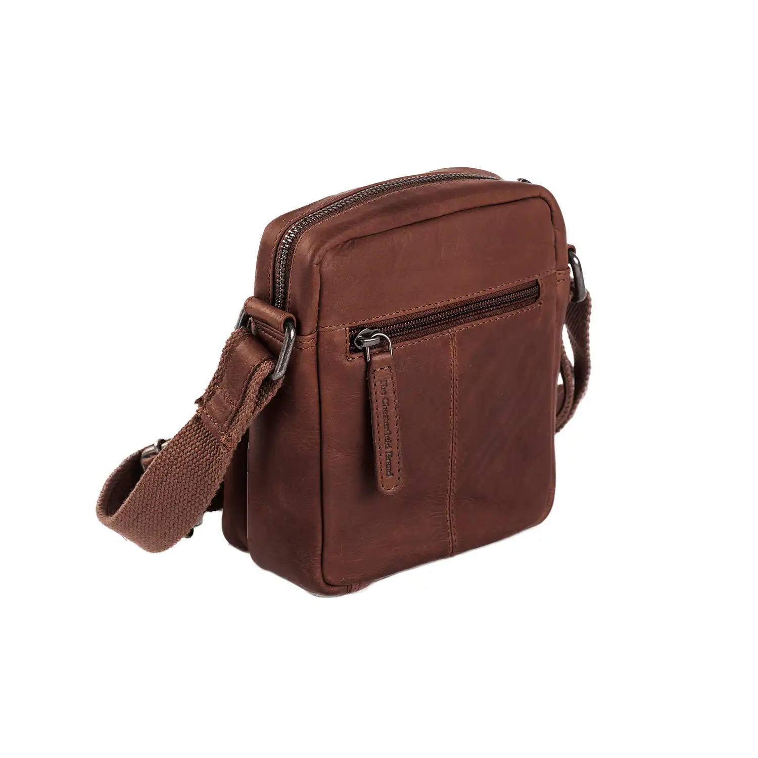 Chesterfield Leather Shoulder Bag Bremen Brown