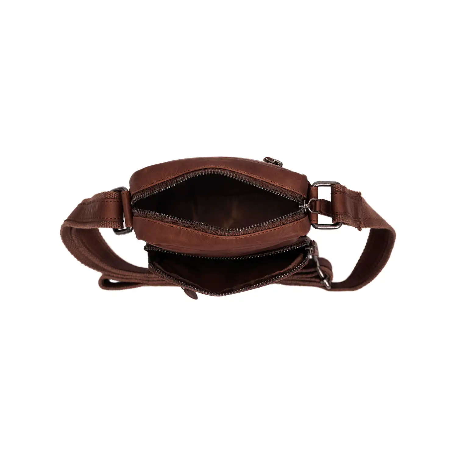 Chesterfield Leather Shoulder Bag Bremen Brown
