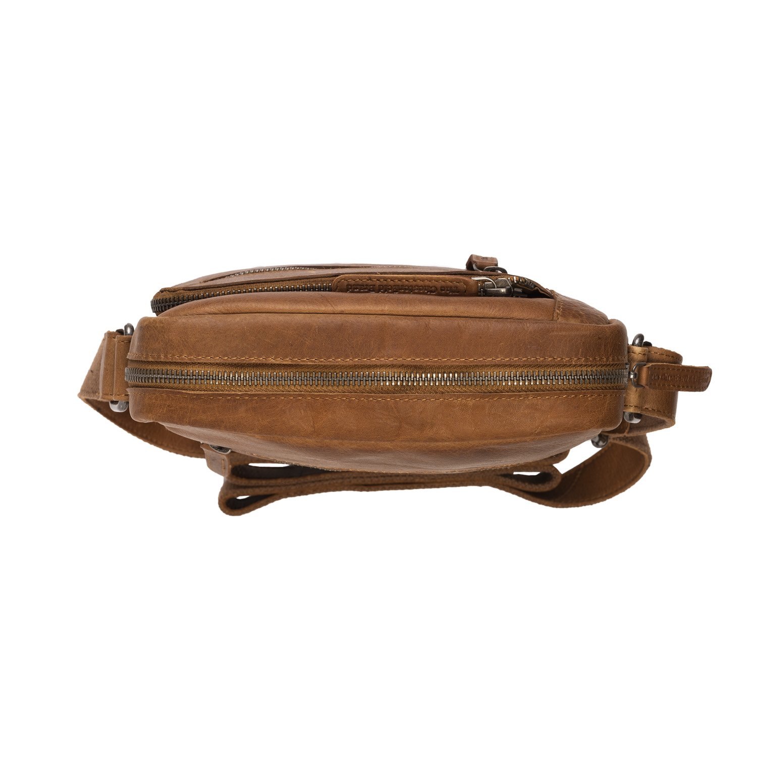 Chesterfield Leather Shoulder Bag Cognac Dessau