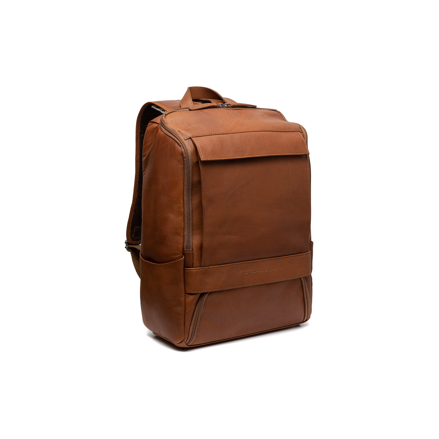 Chesterfield Leather Backpack Cognac Rich