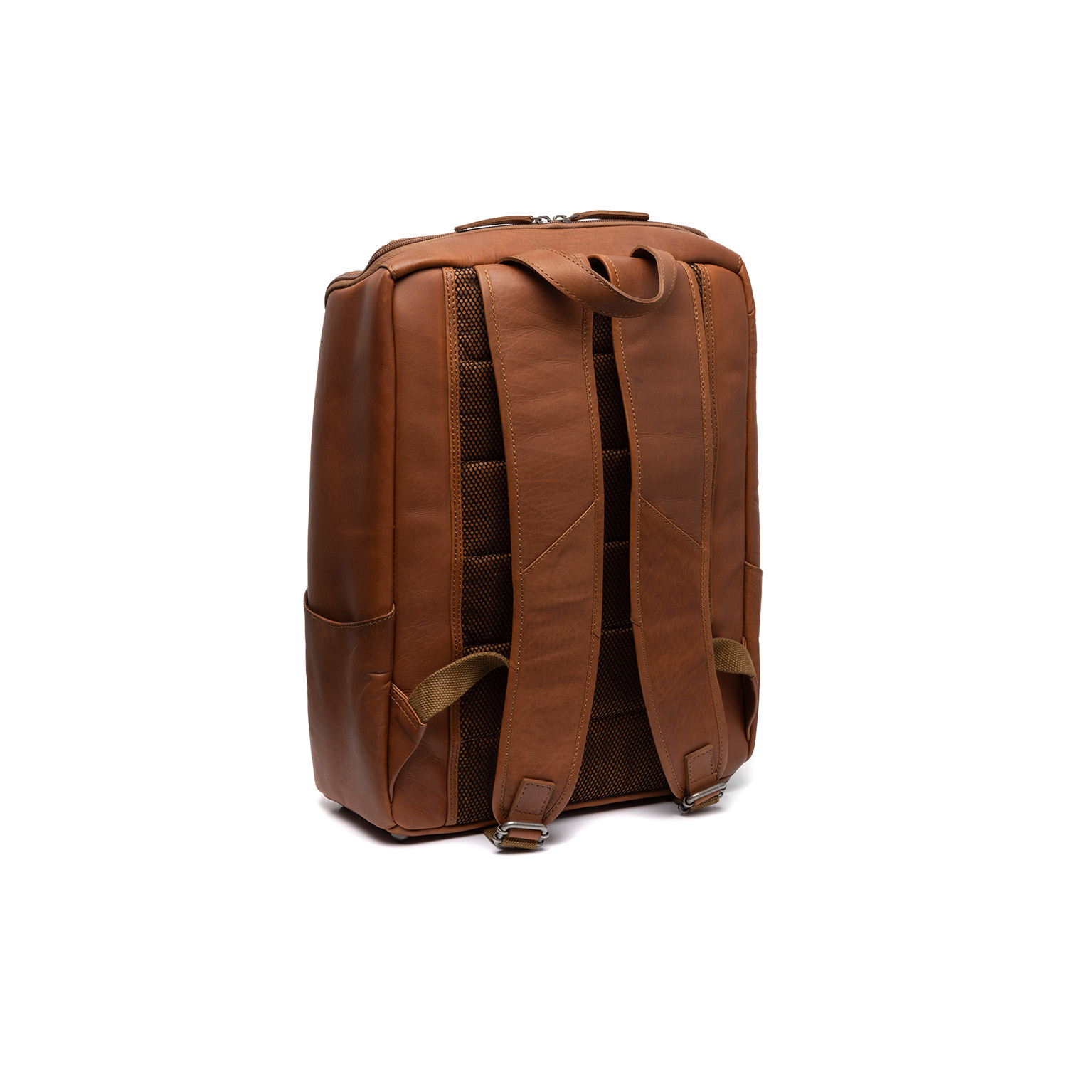 Chesterfield Leather Backpack Cognac Rich