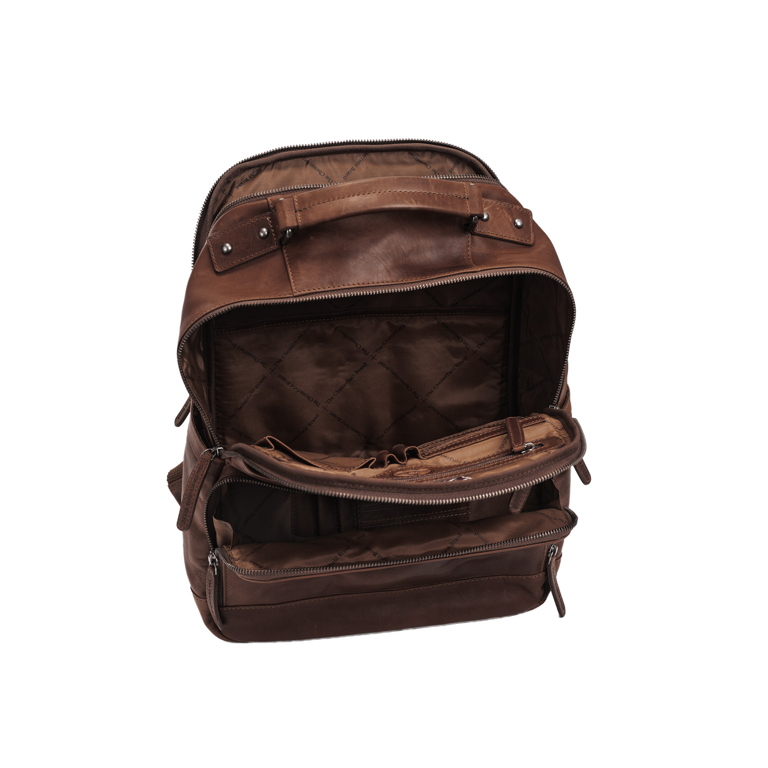 Chesterfield Leather Backpack Austin Brown