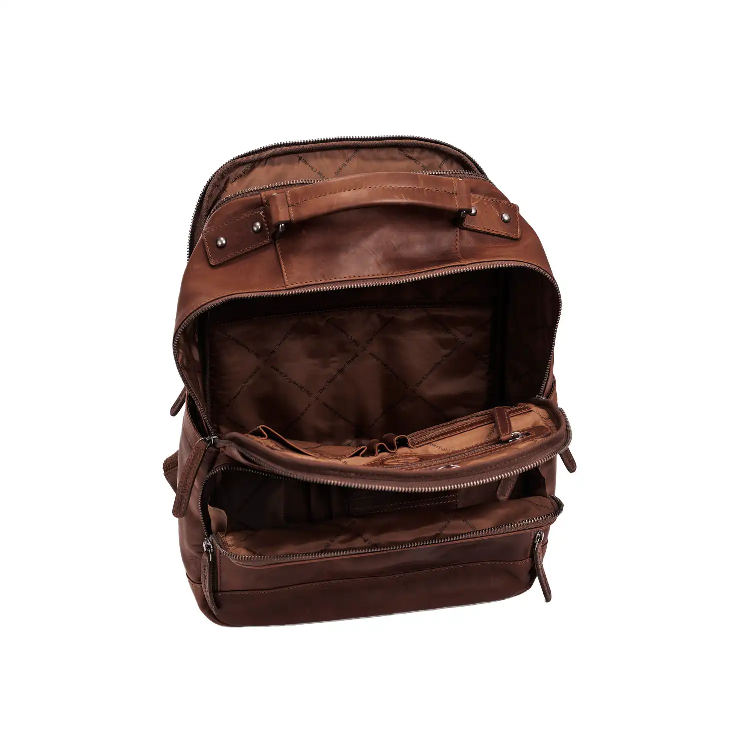 Chesterfield Leather Backpack Austin Brown