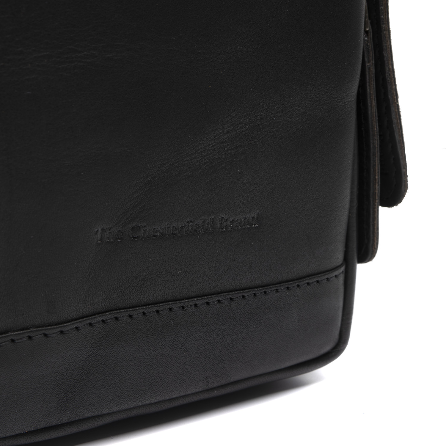 Chesterfield Leather Crossbody Bag Riga Black