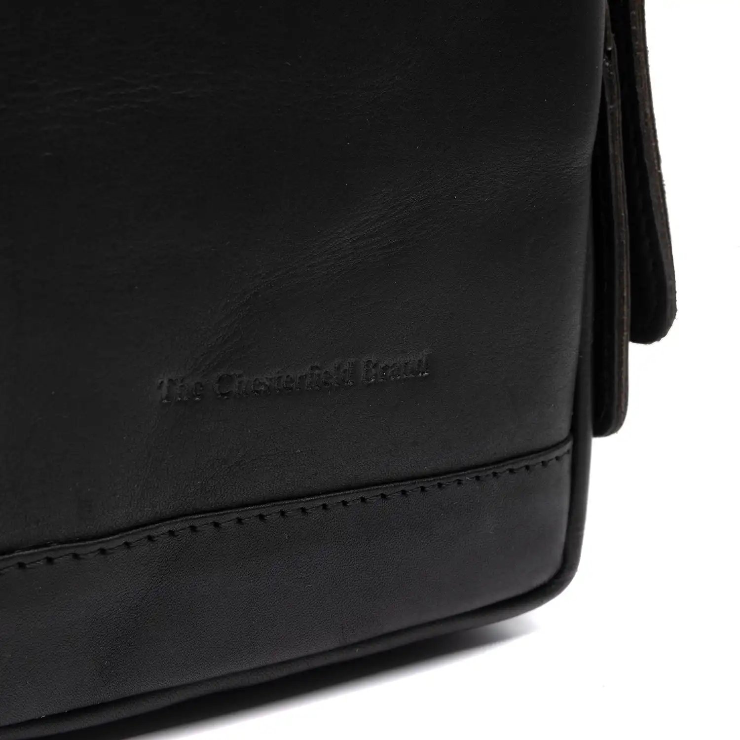 Chesterfield Leather Crossbody Bag Riga Black